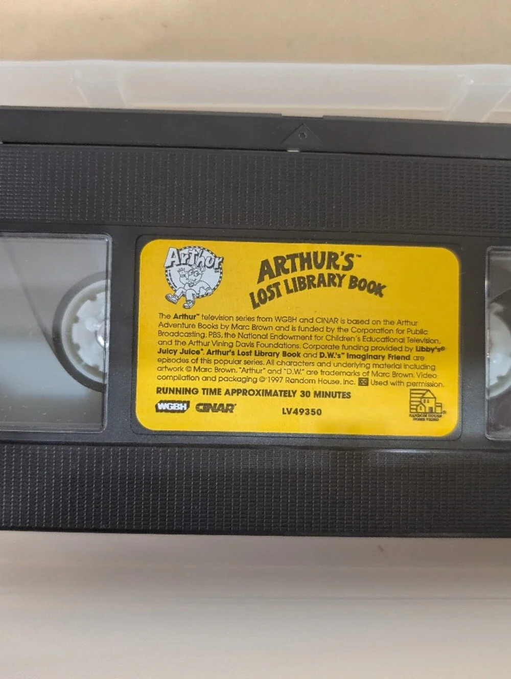 Lot Of 2 Arthur VHS Cartoons PBS Kids 90s Y2K Animated Media